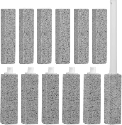 6 Packs Pumice Stone Toilet Bowl Cleaner, Pumice Stone for Cleaning, Powerfully Cleans Hard Water Rings, for Cleaning Toilets, Bathtubs, Grills, Swimming Pools, Sinks