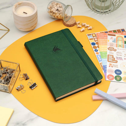 Clever Fox Positivity Journal for Women, 5-minute Gratitude, Seashell