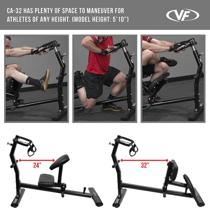 Valor Fitness Back Stretch Machine - Total Body Leg Stretching Equipment Home Gym Flexibility Therapy Workout Max Weight 350 Pounds - Straps Included