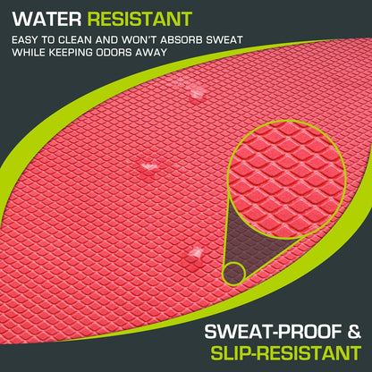 ProsourceFit Exercise Balance Pad, Non-Slip Cushioned Foam Mat & Knee Pad for Fitness and Stability Training, Yoga, Physical Therapy