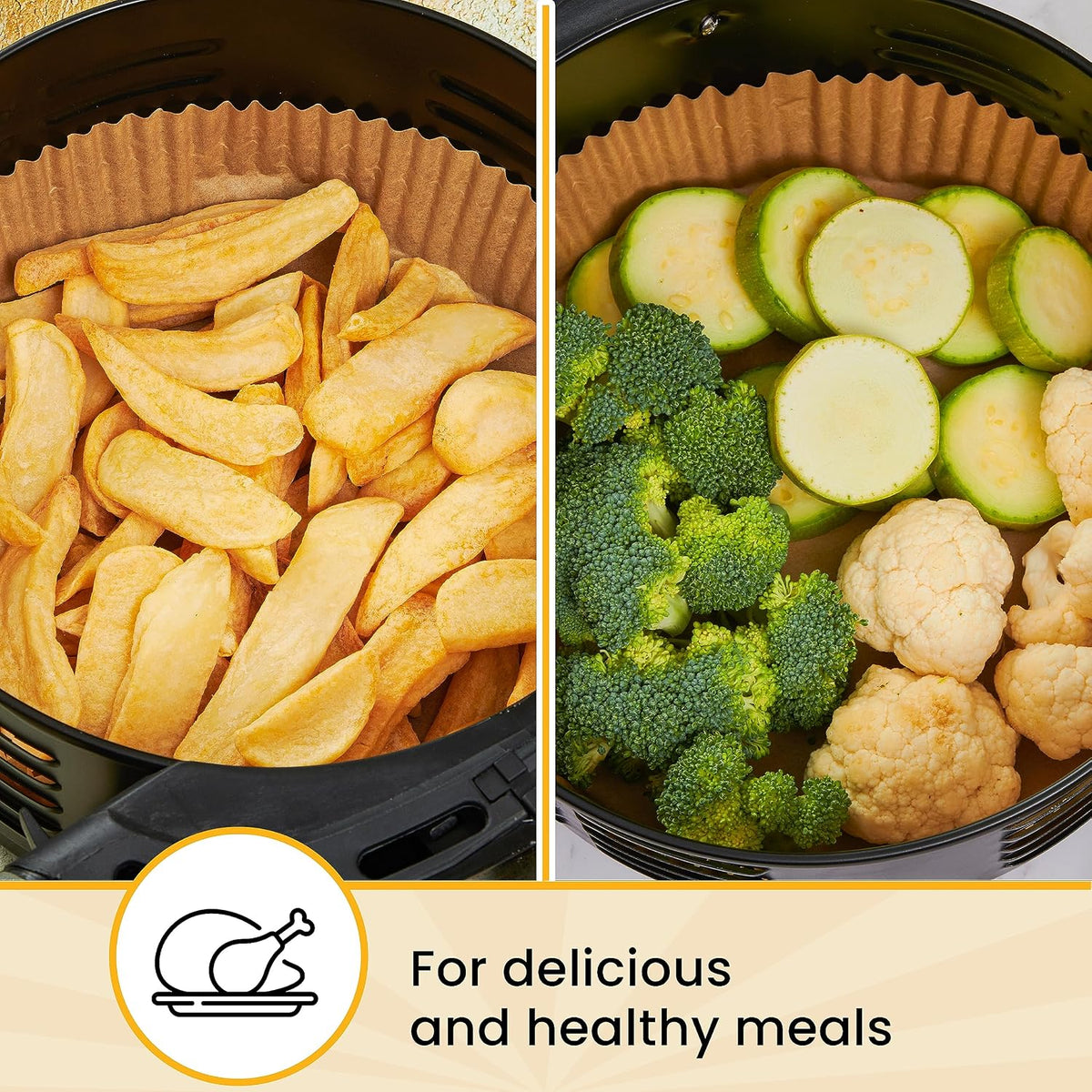 Air Fryer Paper Liners, Air Fryer Disposable Liners