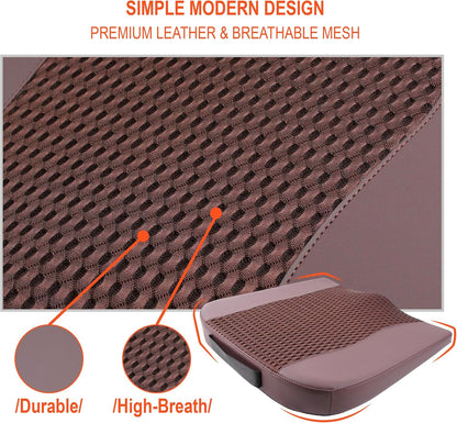 Lofty Aim Car Seat Cushion, Memory Foam Car Seat Cushions for Long Driving | Comfy Car Seat Pillow for Pain Relief, Driver Seat Cushion Adds Height, Butt Cushion for Car, Truck, Office Chair, Black