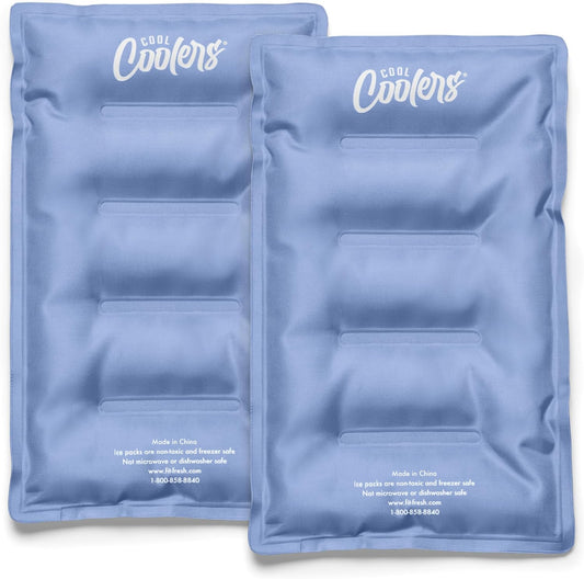 Cool Coolers by Fit & Fresh XL Soft Ice Packs for Coolers & Lunch Bags, 2pk
