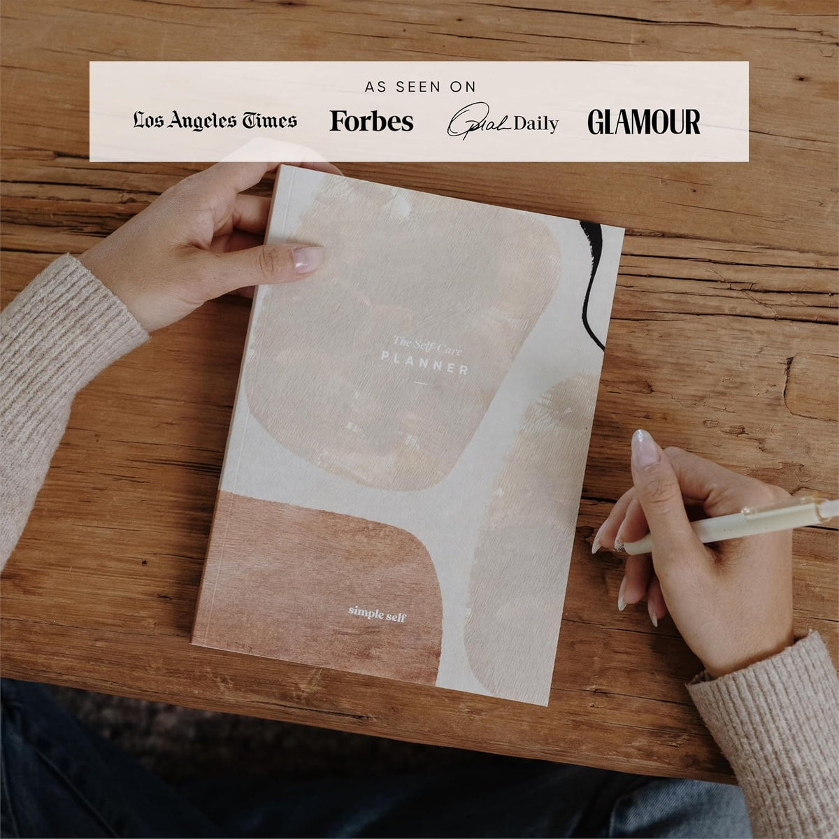 The Self-Care Planner by Simple Self - Undated 6 Month Life Planner - Daily, Monthly, Weekly - Focus on Wellness, Productivity, Achieving Goals, and Happiness (Abstract, Daily Edition: 13-Weeks)