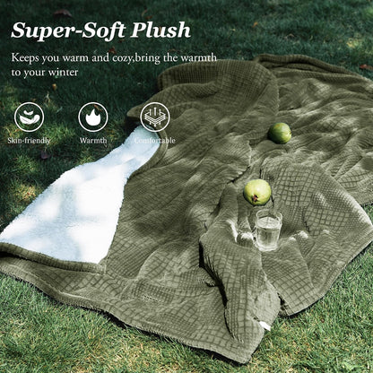 Texciting Heated Blanket 50"X60",Soft Electric Blanket,ETL Certified,Grey