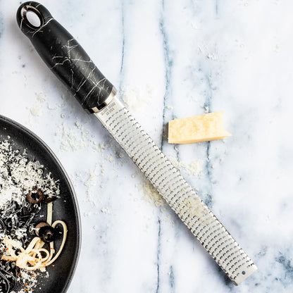 Premium Classic Series Zester - Lipstick Pink | Lemon Zester tool, Hard Cheese & Vegetable Grater | For Citrus, Parmesan Cheese, Garlic, Ginger, Nutmeg | Fine Stainless Steel Blade, Made in USA