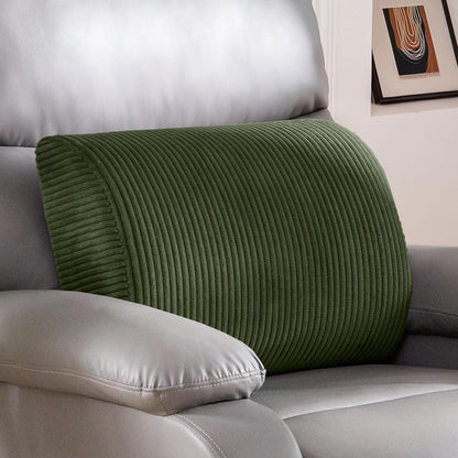 HIGOGOGO Lumbar Support Pillow for Recliner Chair/Accent Chair/Couch, Memory Foam Back Support Cushion for Elderly, Recliner Cushions for Back Rest, Pain Relief, Reading, Washable Cover, Brown