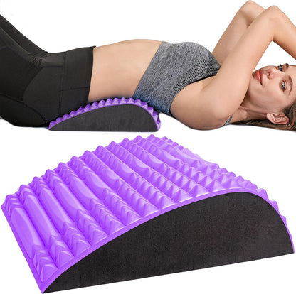 Back Stretcher Pillow – Pain Relief for Lower Back, Lumbar Support, Posture Correction, Sciatica Aid, Orthopedic Design, Easy to Use at Home, Office, or Anywhere, Orthopedist Recommended