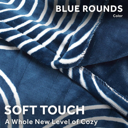 Sunbeam Royal Posh Dove Grey Heated Personal Throw / Blanket, Cozy-Warm, Adjustable Heat Settings