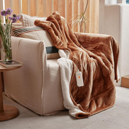 GOTCOZY Heated Blanket-Soft Plush Electric Blanket 50"X60"(Grey)