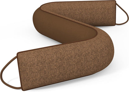 HADOR 30 Inch Weighted Door Draft Stopper - Under Door Snake Pillow, Blocks Cold Air/Wind/Noise, Heavy Duty Soundproof Bottom Filler (Covers Gaps Up to 3"), Winter Patio Sliding Window Seal, Grey | Weighted Under Door Gap Filler, Blocks Drafts, Cold Air,