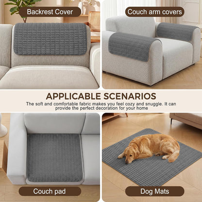 Foxdecor Couch Arm Covers for Sofa Arm Chair Covers Set of 2