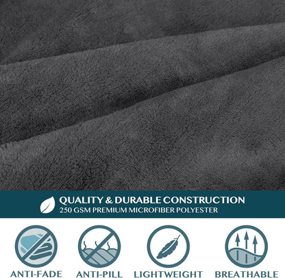 PAVILIA Blanket with Sleeves for Adult Women Men, Soft Warm Wearable Blanket Fleece Wrap Throw, Robe Blanket Gift