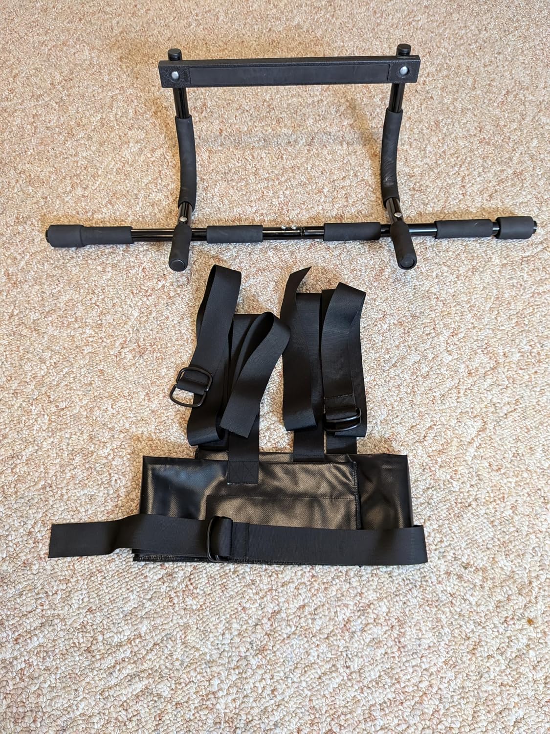 Sit and Decompress Back Stretcher 3 Minutes A Day Lumbar Traction Spinal Decompression - Inversion Table Alternative (Small Harness No Bar)