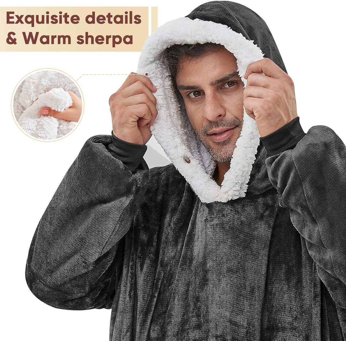 yescool Wearable Blanket Hoodie as Christmas Birthday Gifts for Women Mom - Colors A