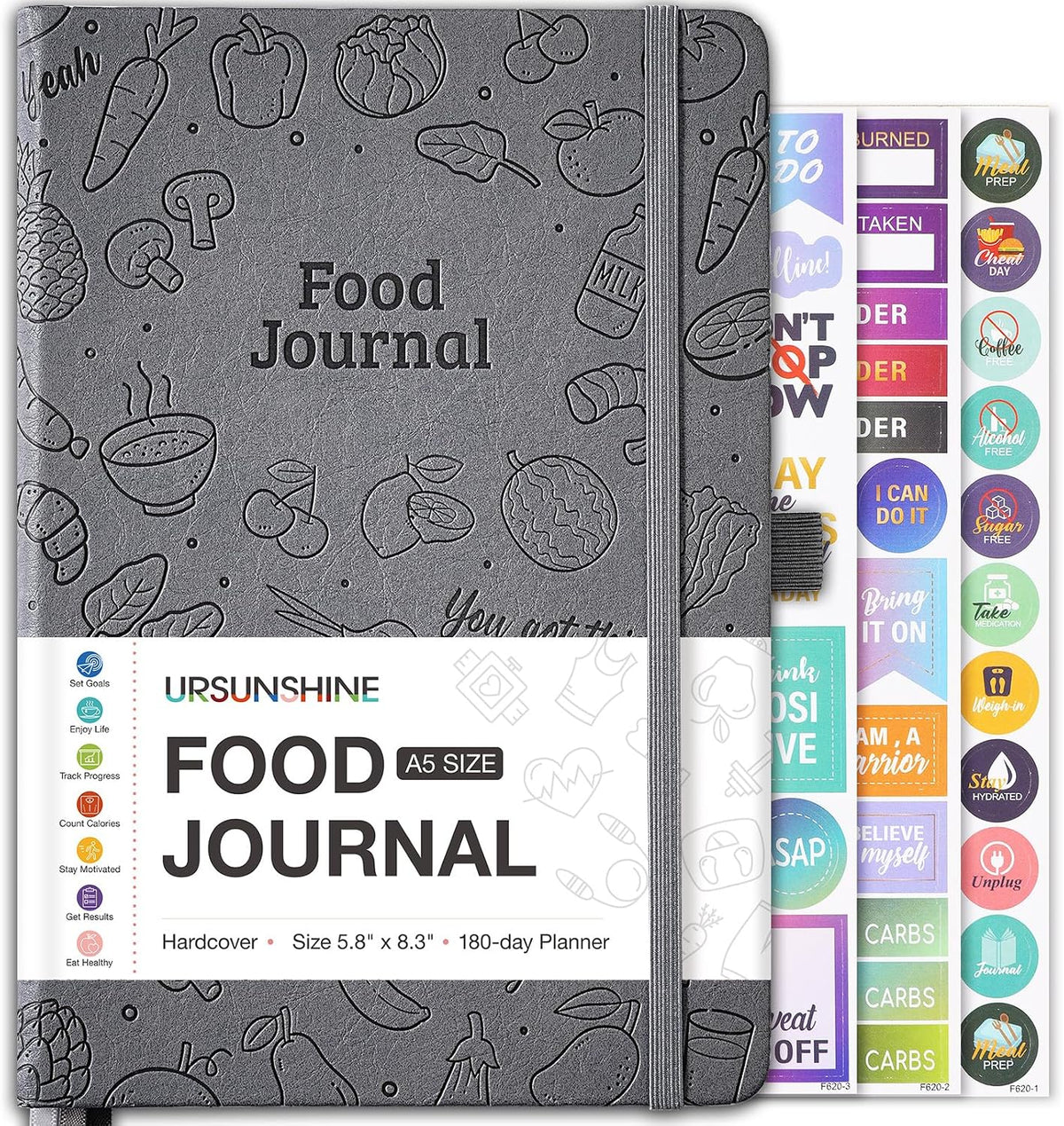 Food Journal - Journal for Women Weight Loss, 5.8" x 8.3