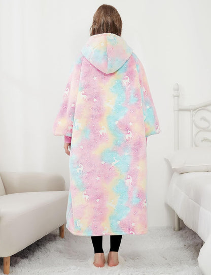 Wearable Blanket Hoodie for Adults With Pocket Strawberry Hoodie | Sherpa, Fuzzy Blanket Hoodie, Oversized Sweatshirt Blanket, Kangaroo Pouch, Cute Birthday Gifts for Sister, Cute Stuff