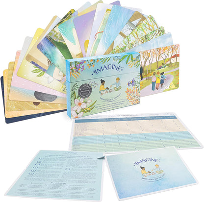 Imagine Mindfulness Cards for Kids – Award-Winning XL Meditation Cards