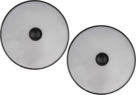 Stainless Steel Splatter Screen for Pan - Set Of 2: 8.2", 8.2" - Safe Protection Shield for Frying Grease Splash - Fry Oil Guard for Cooking