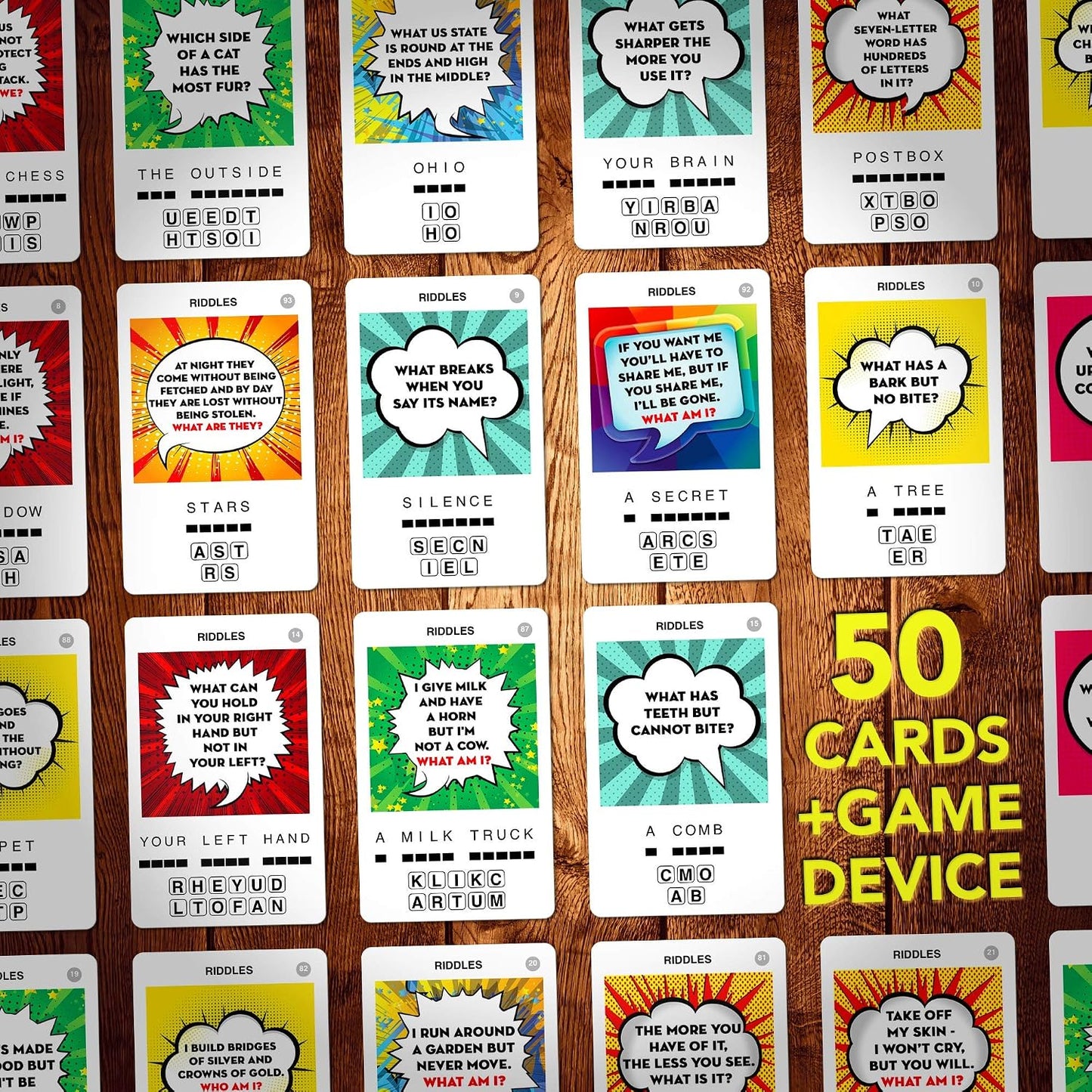 Logos Travel Game - Guess 100 Logos | Flash Cards with Slide Reveal Case | Card Game, Gift, Stocking Stuffer | Hours of Fun for Kids and Adults | Ages 6+
