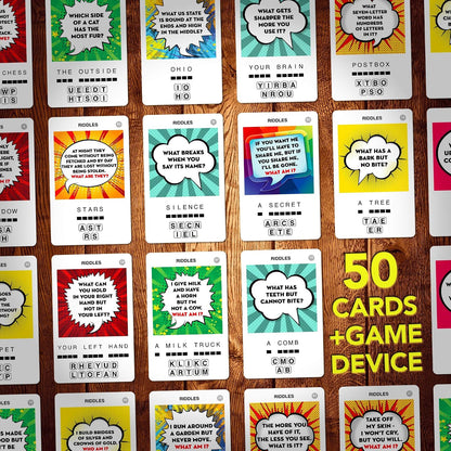 Logos Travel Game - Guess 100 Logos | Flash Cards with Slide Reveal Case | Card Game, Gift, Stocking Stuffer | Hours of Fun for Kids and Adults | Ages 6+