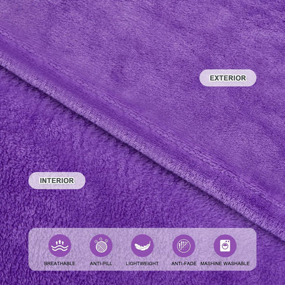 IFNOW Fleece Wearable Blanket with Sleeves, Oversized Snuggle Robe