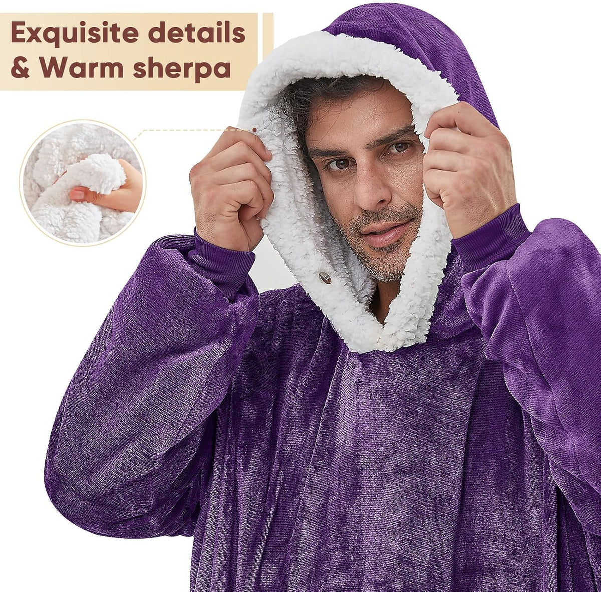 yescool Wearable Blanket Hoodie as Christmas Birthday Gifts for Women Mom - Colors A