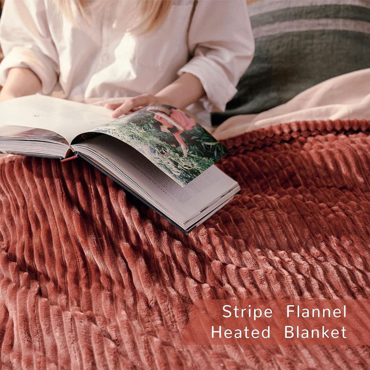 Heated Blanket 50x60”, 3 Hours Auto-Off Electric Blanket, Grey