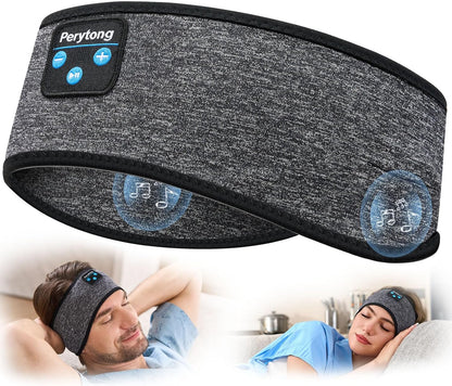 Sleep Headphones | Bluetooth 5.4 Headband | Wireless Earbuds Earphones Sweat Resistant with Ultra-Thin HD Stereo Speaker, Headphone Band for Side Sleepers Workout Running Tech Gadgets Unique Gifts