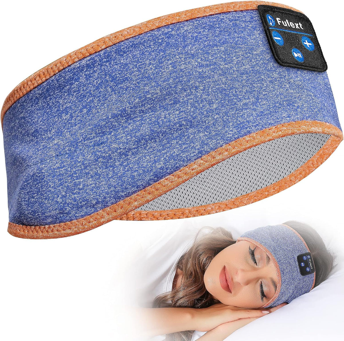 Sleep Headphones Headband, Bluetooth 5.4 Sleeping Headphones for Side Sleepers, Wireless Headband Headphones with Ultra-Thin Stereo Speakers for Sports, Workout, Travel, Meditation