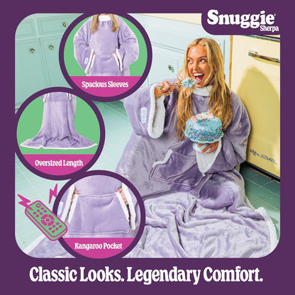 Snuggie The Original Wearable Blanket With Sleeves & Pockets | Cozy Oversized Throw for Adult Men & Women | One Size, 71x54