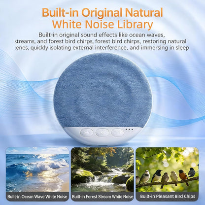 2026 New Bluetooth Pillow Speaker for Sleeping, Ultra-Thin 1.1cm Under Pillow Speaker with White Noise Timer & Bluetooth 5.4, Wireless Sleep Aid with Stereo Bass, Comfortable for Adult Side Sleepers