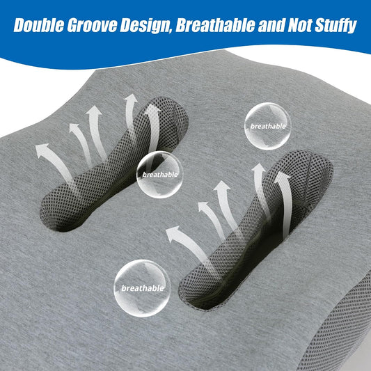 Leg Elevation Pillows for After Surgery, Ergonomic Breathable Elevation Pillow for Post-Surgery, Post-Injury, Memory Foam Elevation Promotes Circulation & Reduces Swelling and Pain