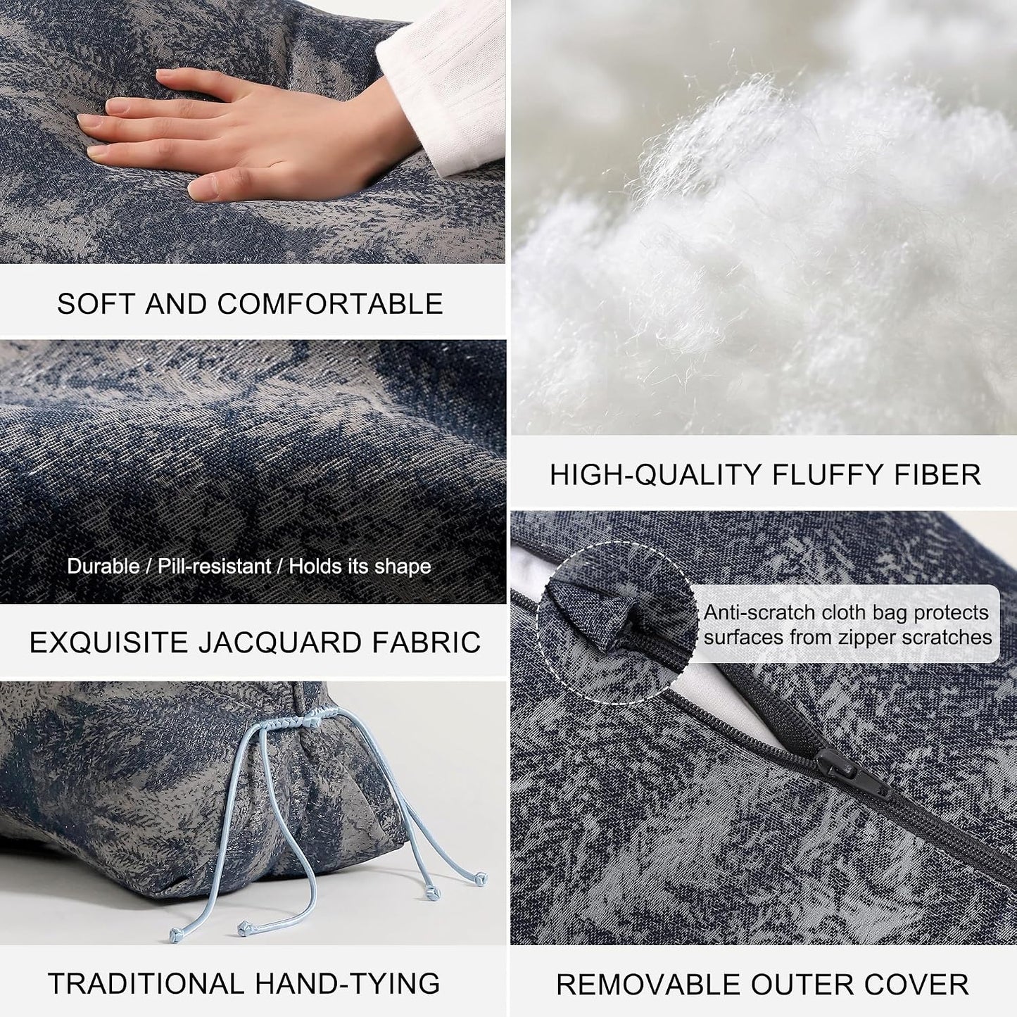 Pat. Pend. Lumbar Support Pillow, Reading Pillow, Moss Green | Back pillow for reading on a couch, sofa, or armchair; triangle cushion with removable, washable cover for lounging