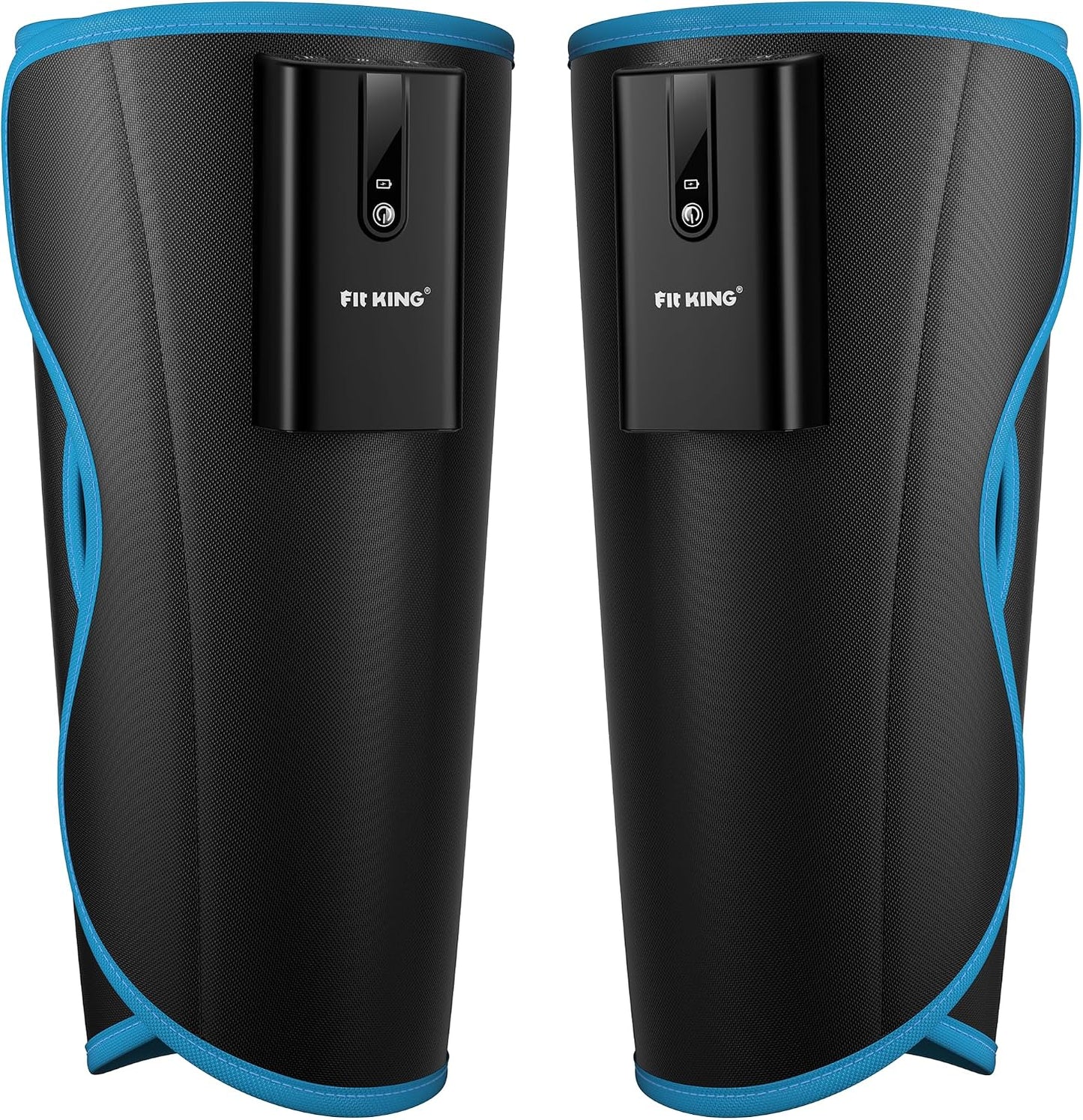 FIT KING Cordless Calf Compression Massager for Circulation and Pain Relief | FSA-HSA, Rechargeable Leg Compression Boots, Edema Relief, Muscle Recovery, 6 Intensities 3 Modes, Gift for Mom Dad Athletes