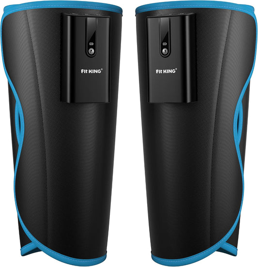 FIT KING Cordless Calf Compression Massager for Circulation and Pain Relief