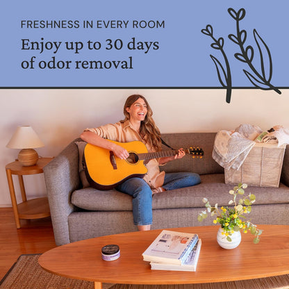 Fresh Wave Original Odor Eliminator Gel 3-Pk 7 oz - Air Freshener for Home | Plant-based essential oils. Lasts 15-30 days per jar. No plug-in needed. Pet-safe, closet and bathroom deoderizer.