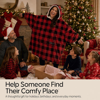 THE COMFY Original | Shark Tank | Patented | Sherpa Wearable Blanket Hoodie