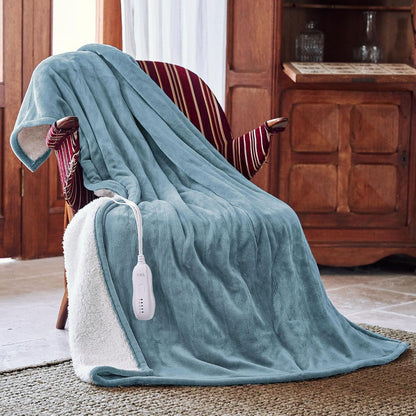 Heated Blanket 50x60”, 3 Hours Auto-Off Electric Blanket, Grey