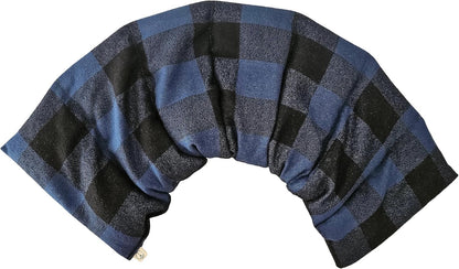 Microwavable LOVEwrap Neck & Shoulder Wrap Pad - Aroma - 6 X 24- Flax w/fine Mist of Calming Lavender Oil - subtly Scented - All Natural - Hot Cold Therapy Muscles Pain Relief - Orange Blue Flowers