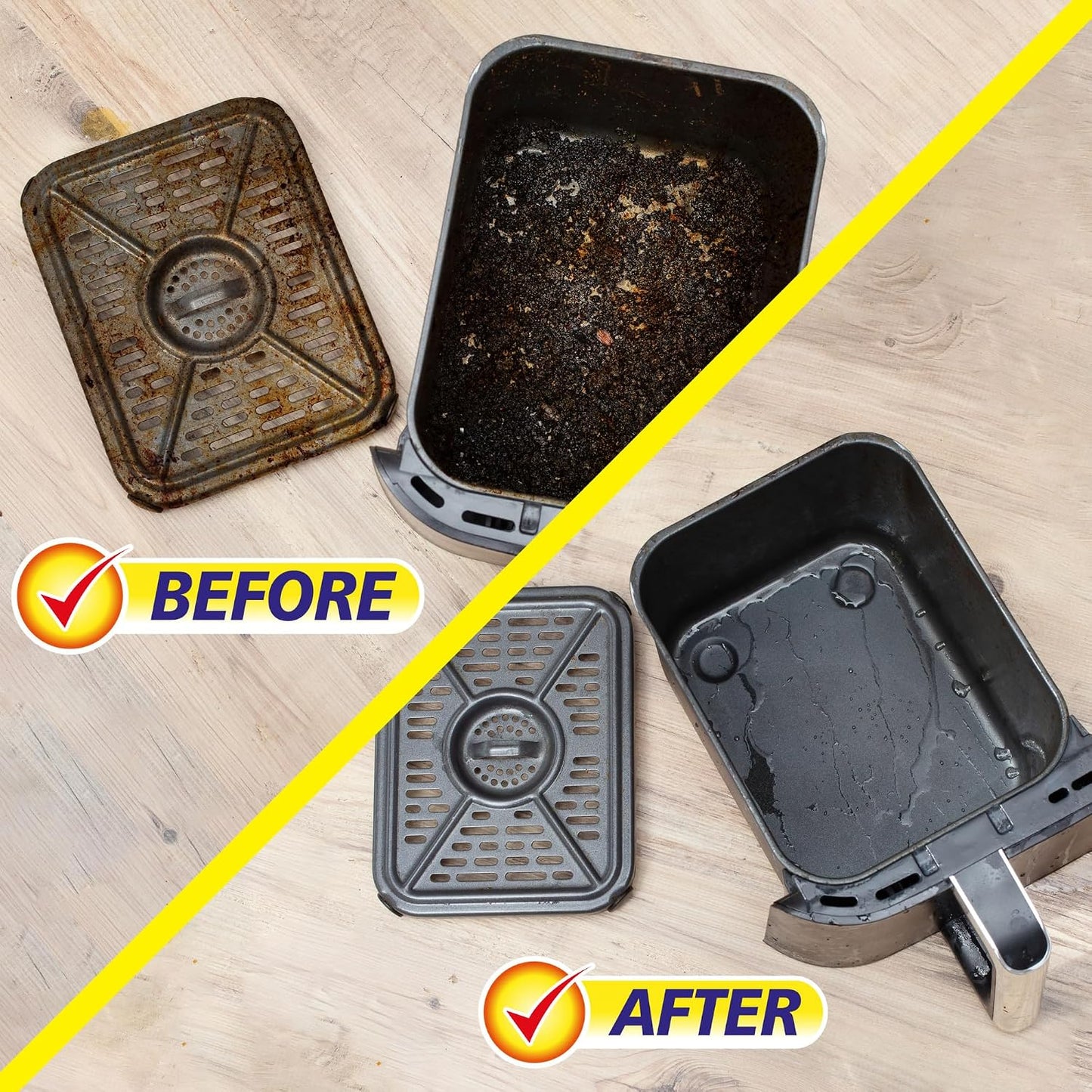 Elbow Grease Air Fryer Cleaner Spray | Spray, Foam, Wipe, Rinse - Cuts Through Dirt, Grease & Grime (Lemon Fresh, 500ml) | Spray, Foam, Wipe, Rinse - Cuts Through Dirt, Grease & Grime