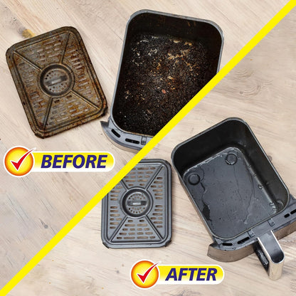 Elbow Grease Air Fryer Cleaner Spray | Spray, Foam, Wipe, Rinse - Cuts Through Dirt, Grease & Grime (Lemon Fresh, 500ml) | Spray, Foam, Wipe, Rinse - Cuts Through Dirt, Grease & Grime