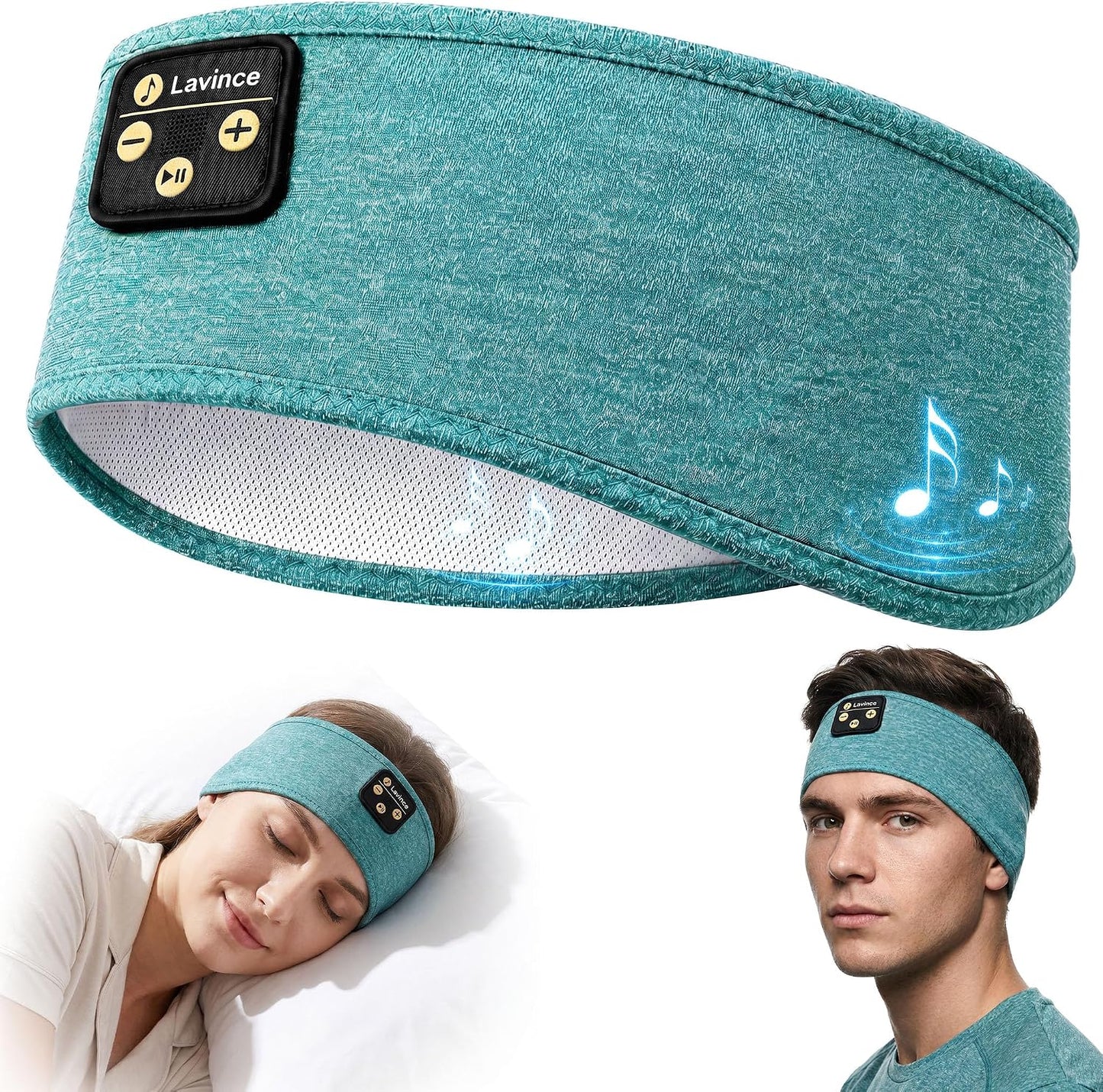 Sleep Headphones Headband, Bluetooth 5.4 Sleeping Headphones for Side Sleepers, Wireless Headband Headphones with Ultra-Thin Stereo Speakers for Sports, Workout, Travel, Meditation