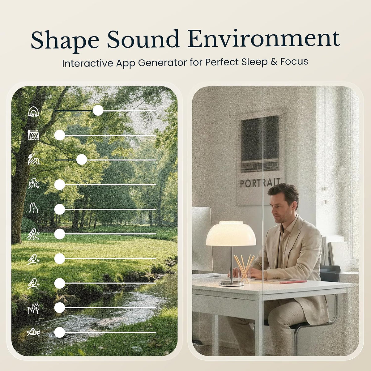 TimeVocalist Schedule Noise Sound Machine|Custom Soundscapes|Alarm Clock