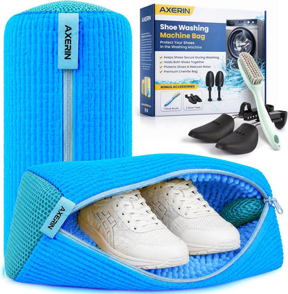 Shoe Washing Machine Bag for Washer and Dryer – 2pc Reusable Shoe Cleaning Bag for Sneakers & Tennis Shoes