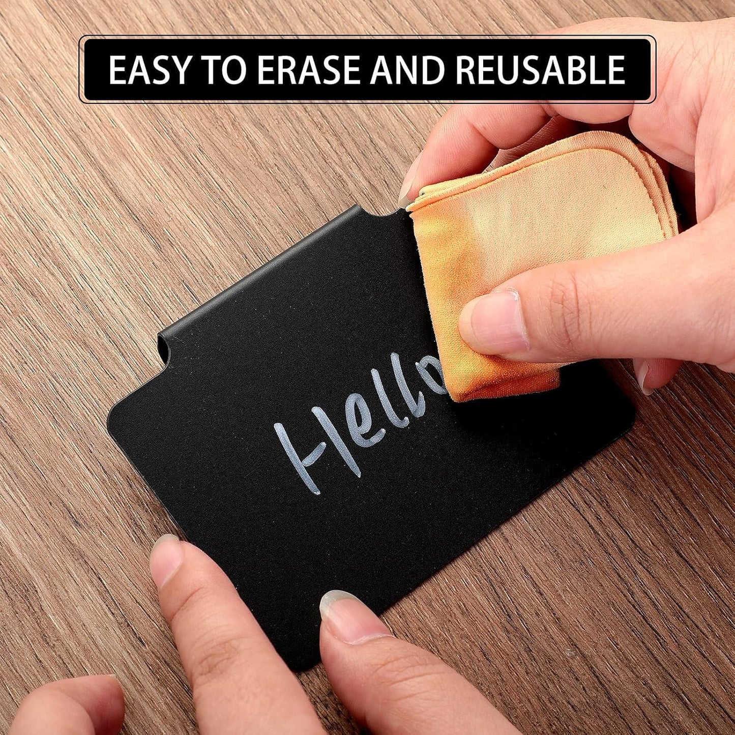 32 Pieces Basket Labels Clip Set, Include 30 Kitchen Clip Label Holder Removable PVC Bin with 2 Chalk Marker for Basket Pantry Organization Box (White Label Clip, Black Pen)