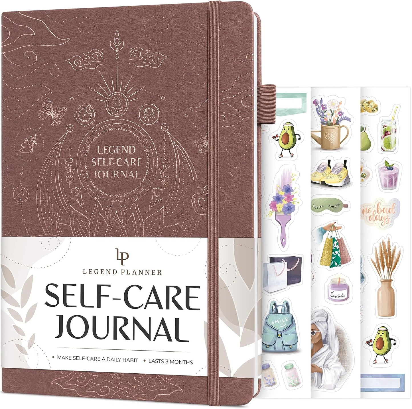 Legend Self-Care Journal – Guided Daily Reflection Journal to Support Mental & Physical Health – Daily Mood, Meditation & Personal Development Notebook – 7.1x10.5”, Lasts 3 Months (Turquoise)