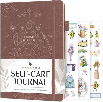 Legend Self-Care Journal – Guided Daily Reflection Journal to Support Mental & Physical Health – Daily Mood, Meditation & Personal Development Notebook – 7.1x10.5”, Lasts 3 Months (Turquoise)