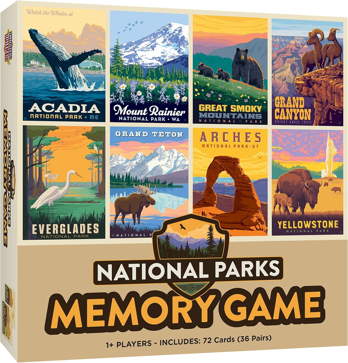 Masterpieces Farmer's Almanac Backyard Garden Flowers Memory Matching Game for Adults - 68 Cards Featuring Beautiful Flower Art, Educational & Engaging, Ages 14+