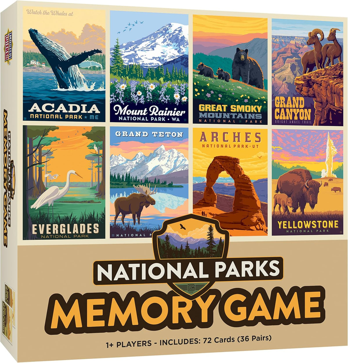Masterpieces Farmer's Almanac Backyard Garden Flowers Memory Matching Game for Adults - 68 Cards Featuring Beautiful Flower Art, Educational & Engaging, Ages 14+